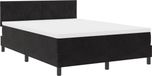 vidaXL LED Boxspringbed met Hoofdeinde Zwart 160 x 200 cm Fluweel