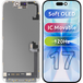 MP Écran tactile compatible avec Apple iPhone 17, avec Cadre, OLED Souple FHD 120Hz IC Version Déplaçable, Noir