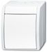 Busch-Jaeger 1484-0-0380 Drukschakelaar Blanc IP44 CE 74 mm 55 mm