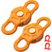 Poulie à câble 11t/25 000 lbs, limite de charge, pour corde synthétique 14 mm ou élingues, récupération 4x4, tracteur, camion, ATV/UTV, lot de 2