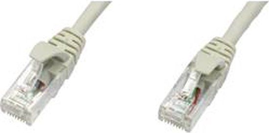 Telegärtner L00000E0010 RJ45 Netwerkkabel, patchkabel CAT 5e U/UTP 0.50 m Grijs Vlambestendig 1 stuk(s)