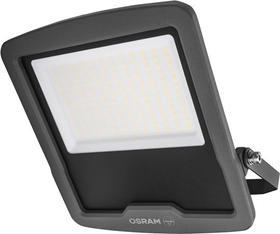 Osram ENDURA FLOOD PC 100W LED-schijnwerper, 4000K koel wit, 12000 lumen, IP65, grijs