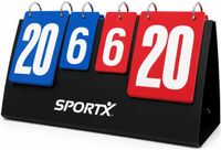 Sportx Sport scoreboard voor wedstrijd - puntentelling - tot 30 punten - omklapbordje