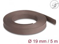 Delock Gevlochten slang résistant aux rongeurs extensible 5 m x 19 mm brun