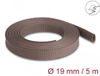 Delock Gevlochten slang résistant aux rongeurs extensible 5 m x 19 mm brun