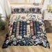 Elzusha - Housse de couette vintage avec motif de livres - Double