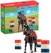Schleich Cowgirl-figuur met paard en hindernissen, Farm World 42576, set van 7 onderdelen
