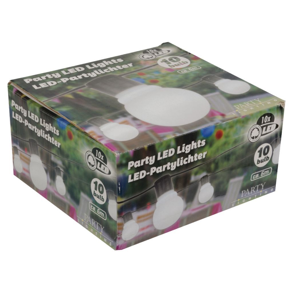 Party Lighting Feestverlichting met 10 Lampen 10 LED - 6M