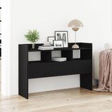 vidaXL Dressoir Zwart Eiken 105 x 30 x 70 cm