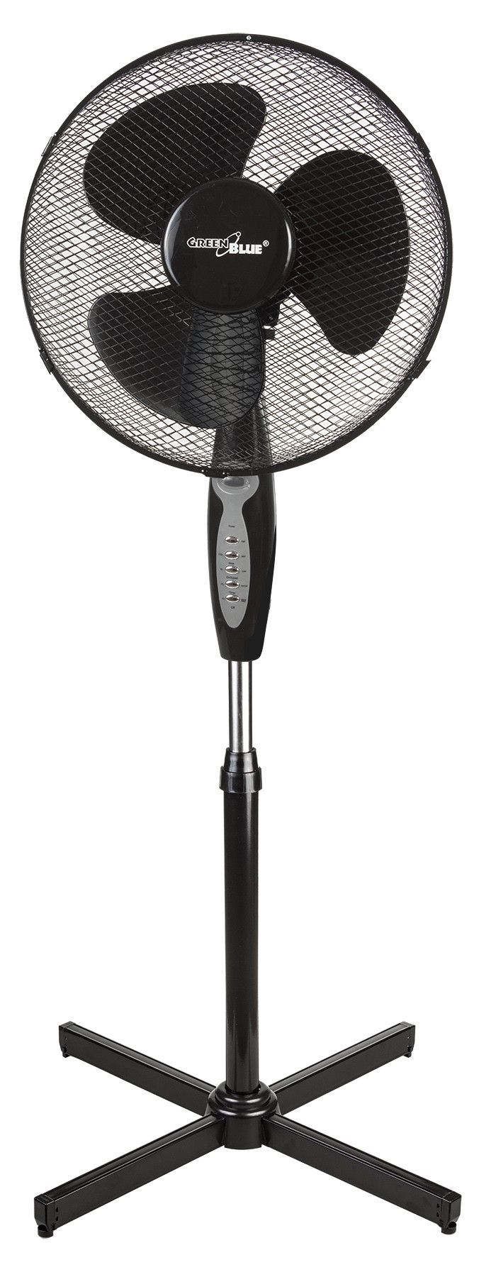 Greenblue GB580 - Vloerventilator - Zwart - 40cm - 3 Snelheden - Timer - Afstandsbediening