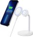 ESR HaloLock Shift MagSafe chargeur sans fil 2 en 1 blanc