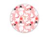 Opto Design Moomin Celebration Dessous de plat Ø21 cm Blanc-rose