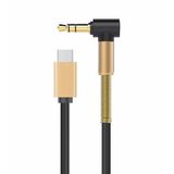 VoltShine 3,5 mm stekker naar type C, compact design, ideaal voor het aansluiten van audio-apparaten en smartphones.