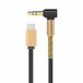 VoltShine 3,5 mm stekker naar type C, compact design, ideaal voor het aansluiten van audio-apparaten en smartphones.