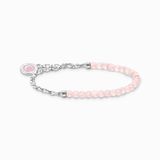 Thomas Sabo A2130-067-9-L13v Armband Dames 925er Zilver Roze Rozenkwarts 10-13 cm