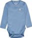 Hummel Kinderbody met lange mouwen Hmlmini Solid L/S Bee 230317 - Faded Denim - Maat 74