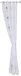 J & Y Gordijnen, Wit, One Size