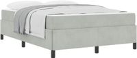 vidaXL Bedframe Lichtgrijs Stof 140 x 200 cm