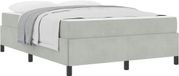 vidaXL Bedframe Lichtgrijs Stof 140 x 200 cm