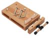 Établi en bois - Ponceuse miniature - Portable - Réglable - Avec étau - 52x28x7 cm