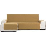 ECOMMERC3 Chaise Long-bankovertrek voor links, elastisch, normale linkerkant voor rugleuning, zitting en armleuningen, mosterdkleurig