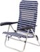 Crespo Strandstoel AL/205 Blauw gestreept