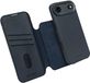 DECODED 2-in-1 Leren Detachable Wallet Hoesje Geschikt voor iPhone 17 Air - Magnetisch Afneembaar - met Pasjeshouder - Premium ECCO Leer - Geschikt voor MagSafe - Navy Blauw