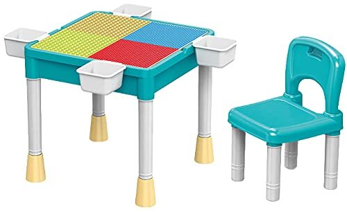 Eco Toys Multicolor Multifunctioneel Speeltafeltje met Stoeltje HC495729