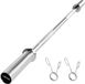VEVOR Halterstang Verchroomde Trekstang 120 cm met Geribbelde Handgreep voor Krachttraining Gewichtheffen Squats Deadlifts Bankdrukken, Halterstang voor 5 cm Halterschijven met Een Draagvermogen van 227 Kg