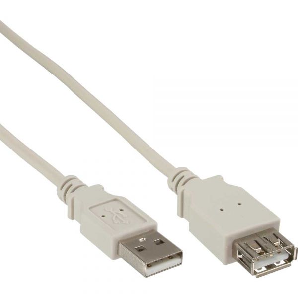 Inline 4043718076390 USB-kabel - grijs - 0,3 m