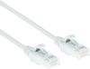 ACT Câble patch blanc 10 mètres LSZH U/UTP CAT6 datacenter slimline snagless avec connecteurs RJ45 DC8910
