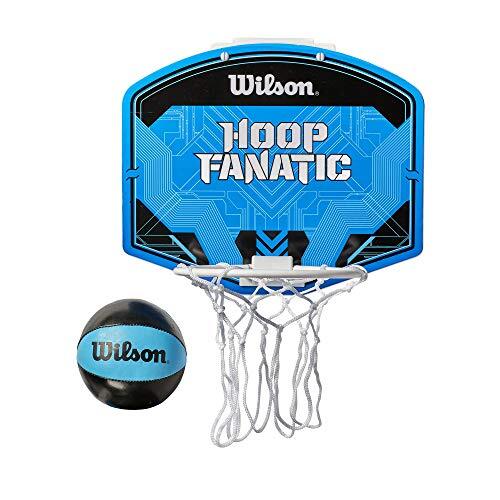 Wilson Men's Fanatic Mini BSKT Hoop basketbal, blauw/zwart, effen