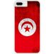 Verstevigd hoesje met sublimatie bedrukking, compatibel met Apple iPhone 7 Drapeau tunisie