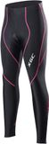 Merkloos Fietsbroek voor dames met spons-inzet en reflecterend logo