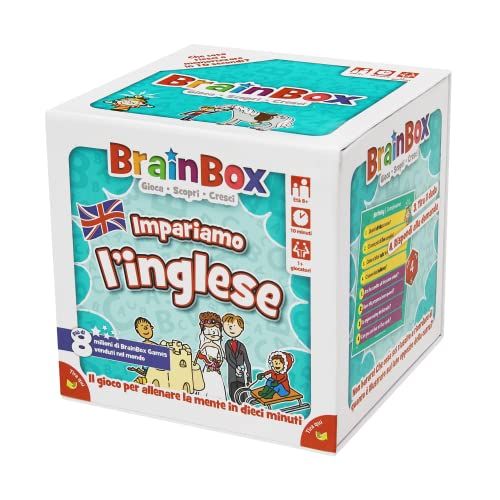 Asmodee BrainBox We leren Engels - Bordspel - Italiaanse editie