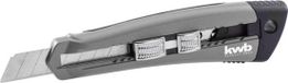 kwb Couteau rétractable professionnel avec fonction de chargement automatique, 185 mm