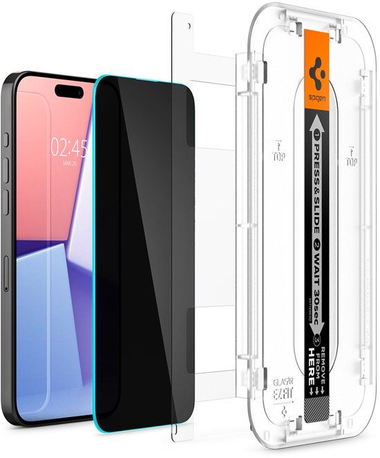Spigen AGL07120 scherm- & rugbeschermer voor mobiele telefoons Matte schermbeschermer Apple iPhone 15 Pro