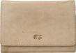 Bear Design Flappie Portemonnee Dames - Ritsportemonnee - Leer - Beige