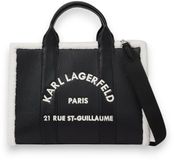 Karl Lagerfeld Middelgrote tote tas Rue St-Guillaume Zwart