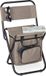 Relaxdays Campingkruk met Leuning - Vouwbaar - Beige