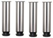 Solidchoice - 4 Stuks Pieds de table réglables en acier inoxydable, hauteur 200 mm
