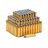 Amazon Basics 100 stuks hoogwaardige AAA-alkalinebatterijen, 1,5 volt, 10 jaar houdbaar