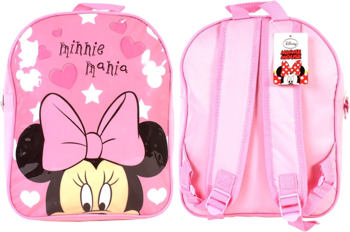 Sambro MINNIE MOUSE Hartjes & Sterren Rugzak Rugtas School Tas 2-5 Jaar Roze