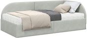 vidaXL Hoekbedframe met Matras en Hoofdeinde - Tweepersoons - Lichtgrijs Fluweel