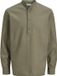 Jack & Jones Casual overhemd Regular Fit Linnen Blend Lange Mouw Dusty Olive
