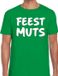 Bellatio Decorations Shoppartners Bv Feestmuts tekst t-shirt - groen - heren - Foute party kleding - korte mouwen - katoen S