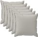 vidaXL Coussin 6 pièces Bois Gris 35 x 35 cm Polyester