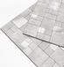 Autocollant de mosaïque de cuisine et de salle de bain sans marque, imitation marbre, gris (5 feuilles)