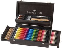 Faber-Castell Art & Graphic Kleurpotloden - 125 stuks - Houten kist