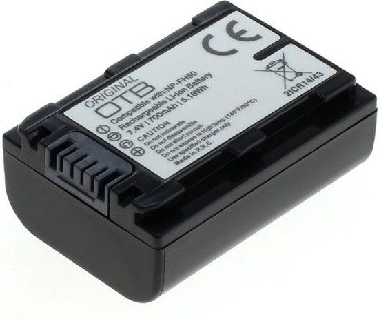 Merkloos Huismerk Camera-accu NP-FH50 voor Sony - 700 mAh - Li-Ion